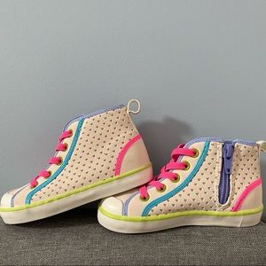Baby Gap Heart Cut-out High Top Sneakers